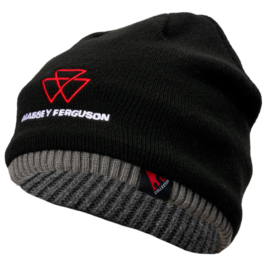 Black/Grey MF beanie hat