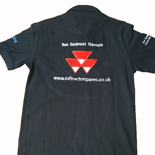 mf tractor spares polo shirt (small)