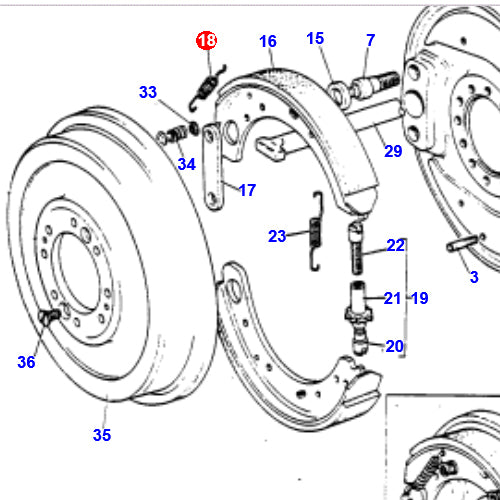 Brake spring 35-135 Etc (short)