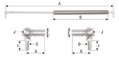 Door Strut MF 2620-2680