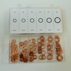 Copper washer assortment (110 pcs)