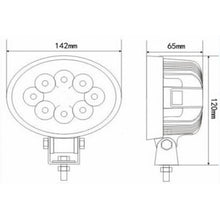 Load image into Gallery viewer, 24 Watt Oval LED Work Light
